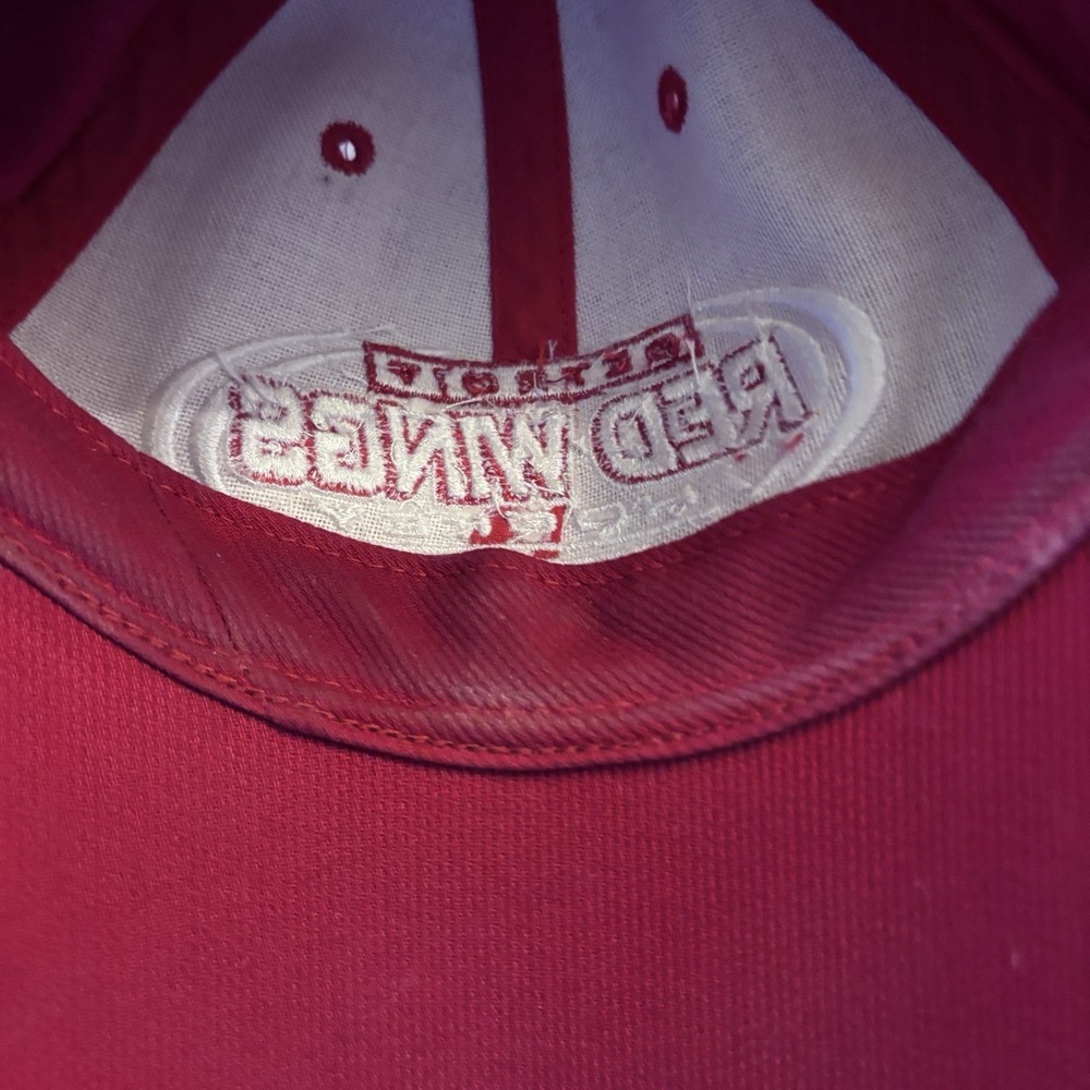 Detroit Red Wings cap Hat Red Spellout NHL Hockey by T.E.I. One size - Picture 6 of 8